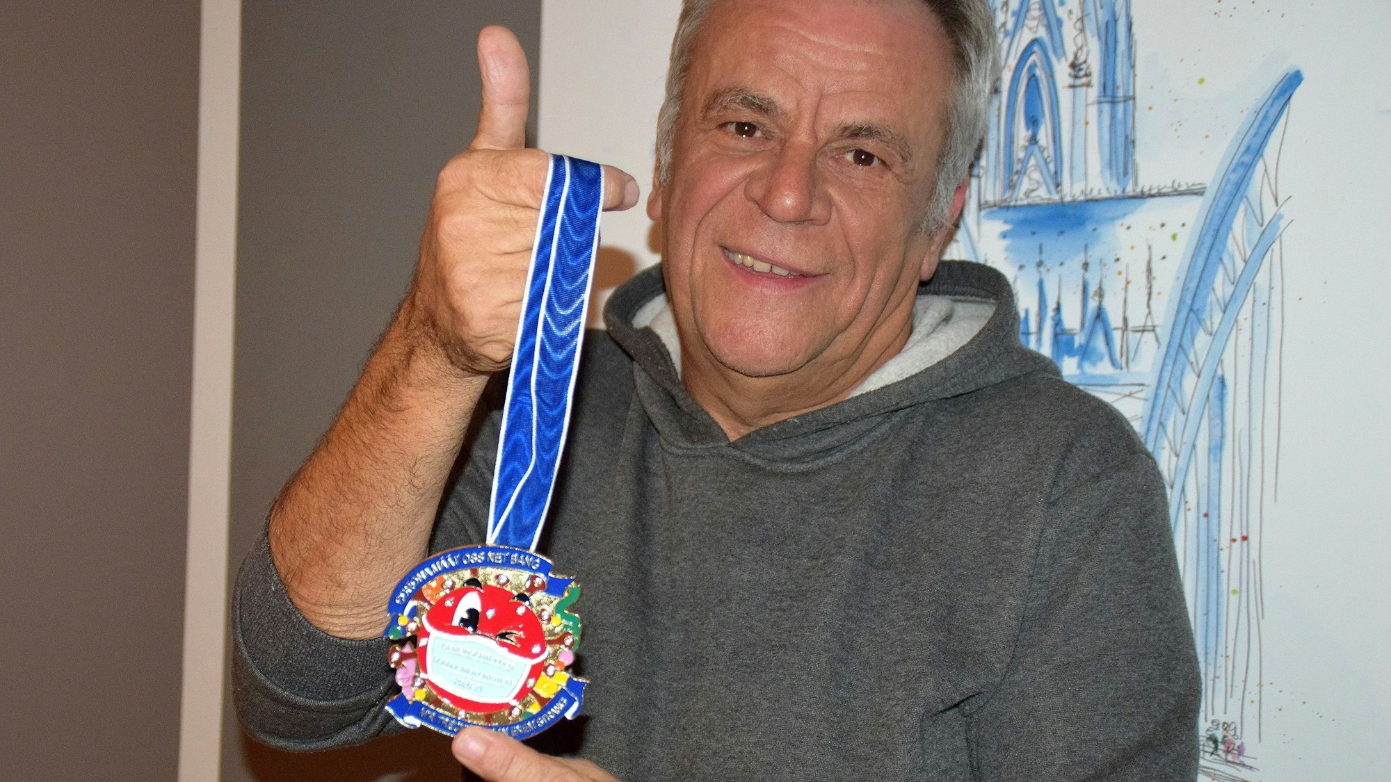 26. März 2024. Bornheim-Roisdorf. 17 Jahre lenkte Wolfgang Mertgen die Geschicke des Ortsausschusses Roisdorf, auch durch die Corona-Jahre. Foto: Frank Engel-Strebel