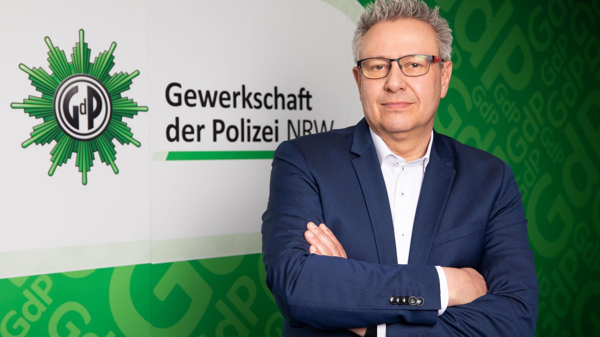 Michael Mertens ist Vorsitzender der Gewerkschaft der Polizei in NRW