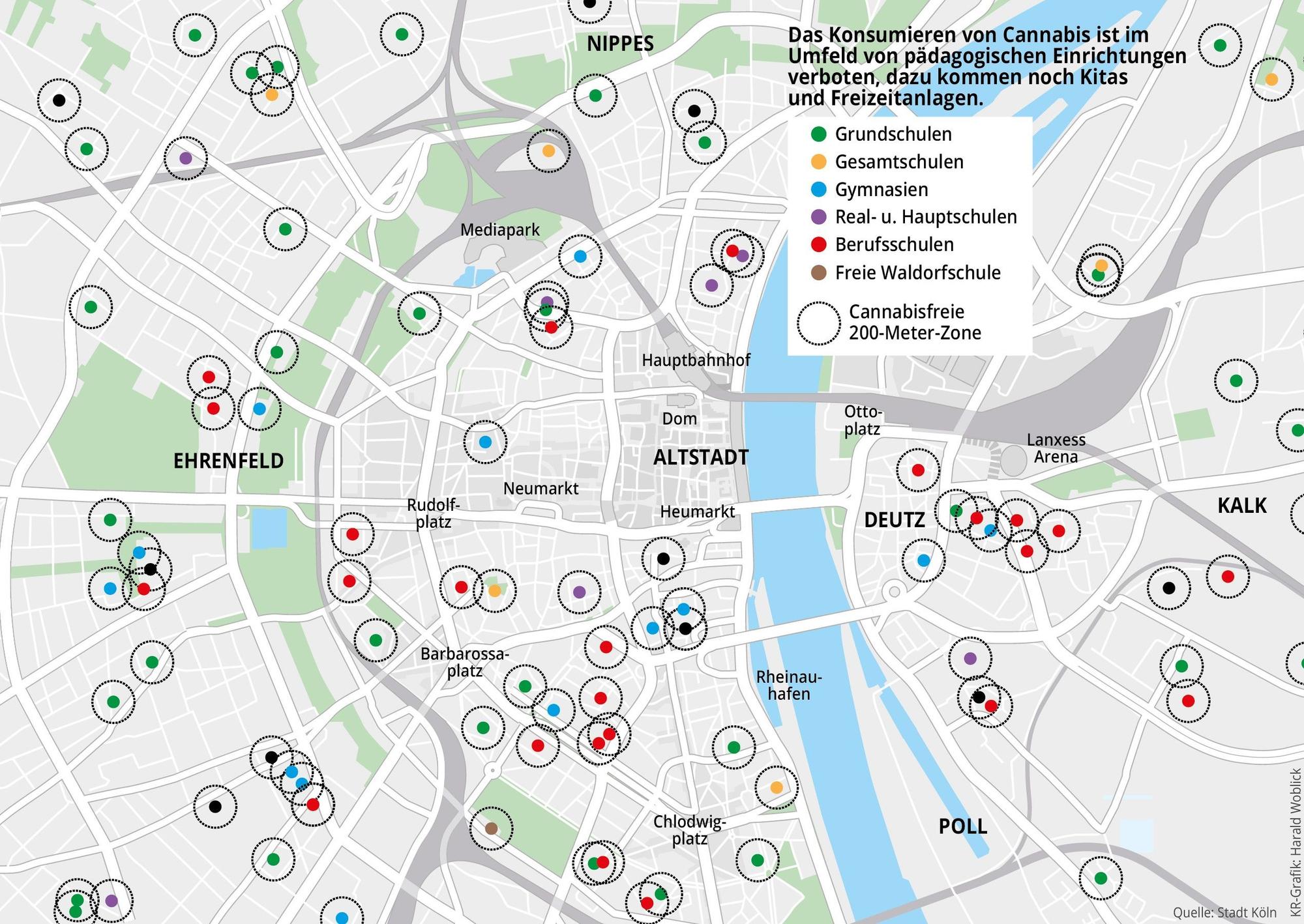 Grafik zu Cannabis in Köln