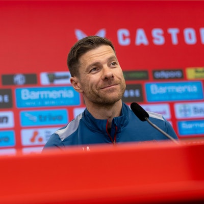 Pressekonferenz Bayer Leverkusen mit Trainer Xabi Alonso.