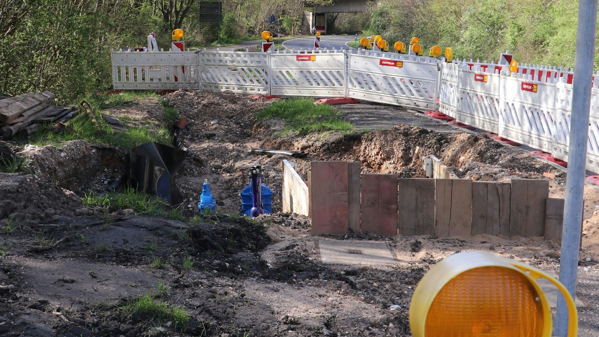 Zu sehen ist eine Baustelle.