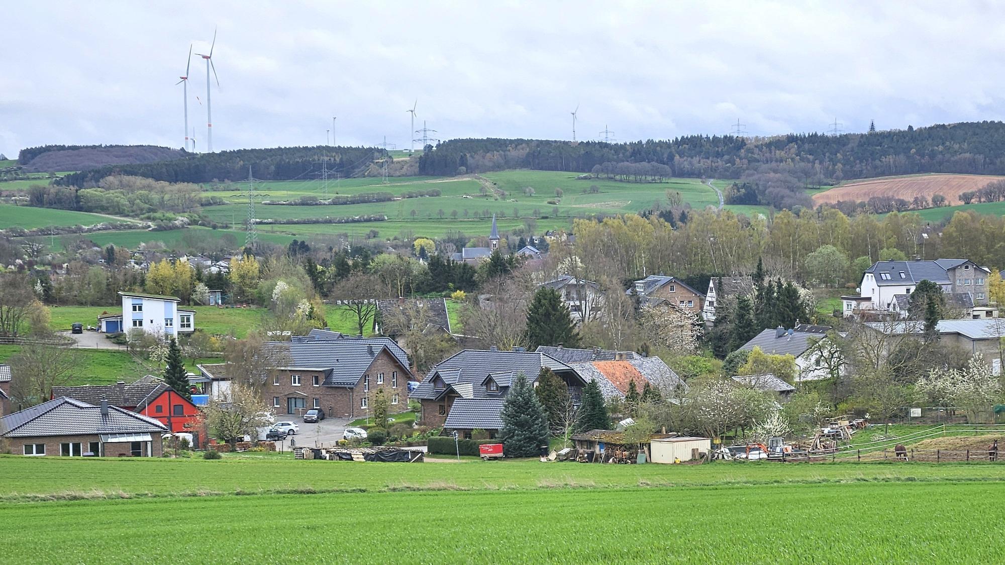 Blick auf den Ort Wallenthal.