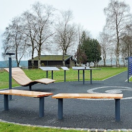 Rund ist der Sternenblick bei Dahlem-Kronenburg angelegt. Es stehen Sitzgelegenheiten zur Verfügung und Informationstafeln. Ein Rohr ist auf den Polarstern ausgerichtet.