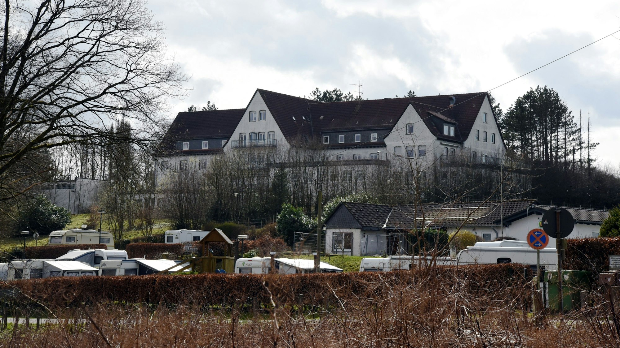 Das leerstehende VdK-Heim am Bruchersee in Marienheide.