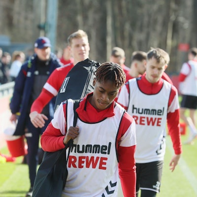 1. FC Köln, Training, Justin Diehl (1. FC Köln), 02.03.2024, Bild: Herbert Bucco