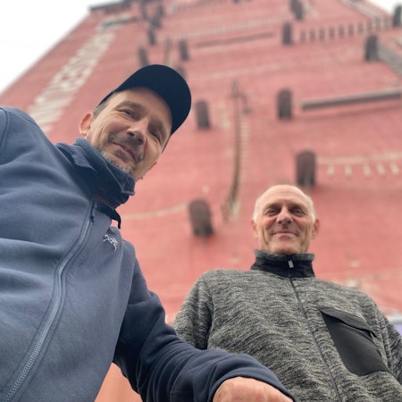 Zu sehen sind Achim Heymann (r.) und Raimund Bechtloff.