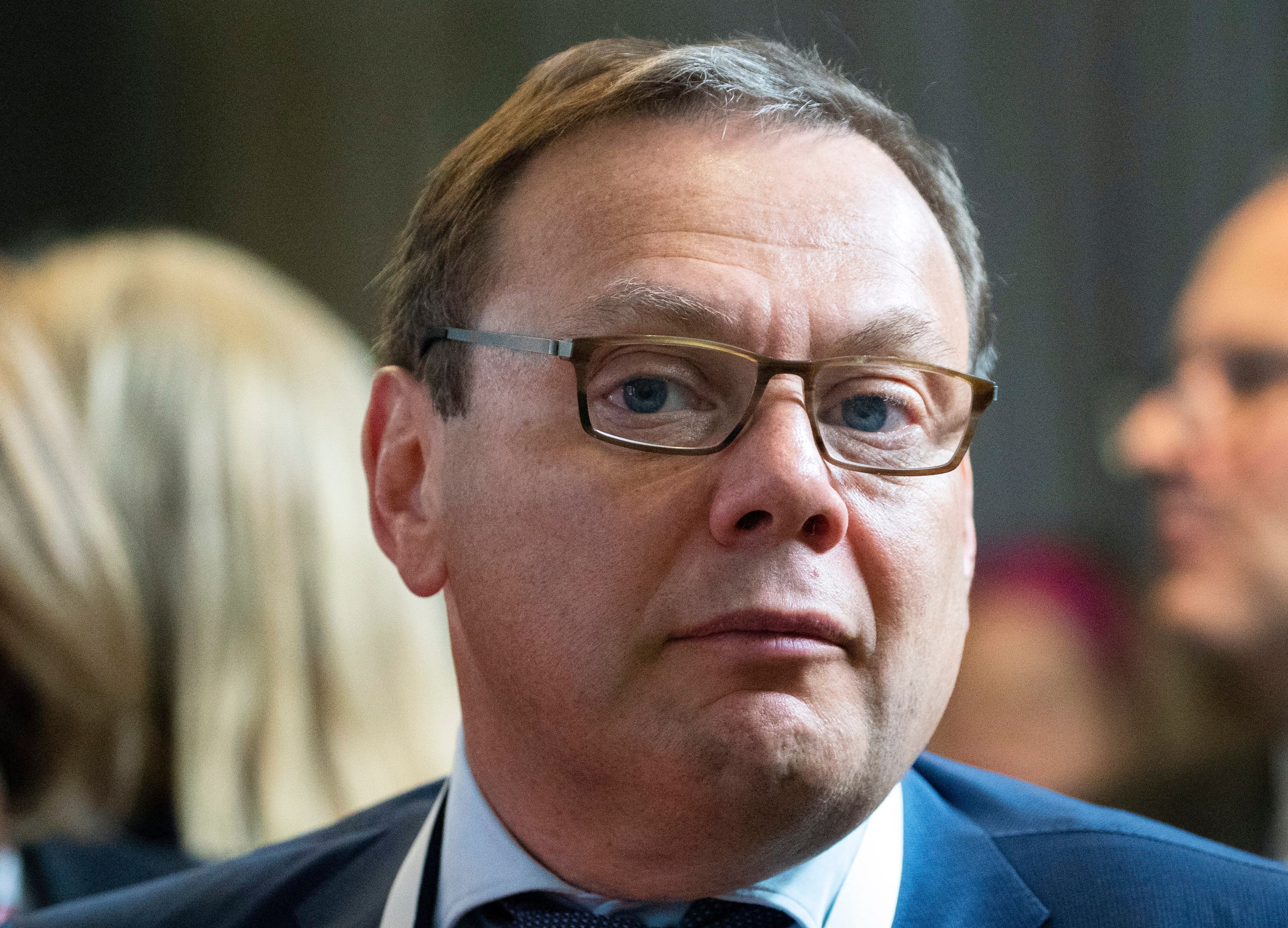 Der russische Geschäftsmann und Mitbegründer der Alfa-Gruppe Michail Fridman bei einer Konferenz in Moskau.