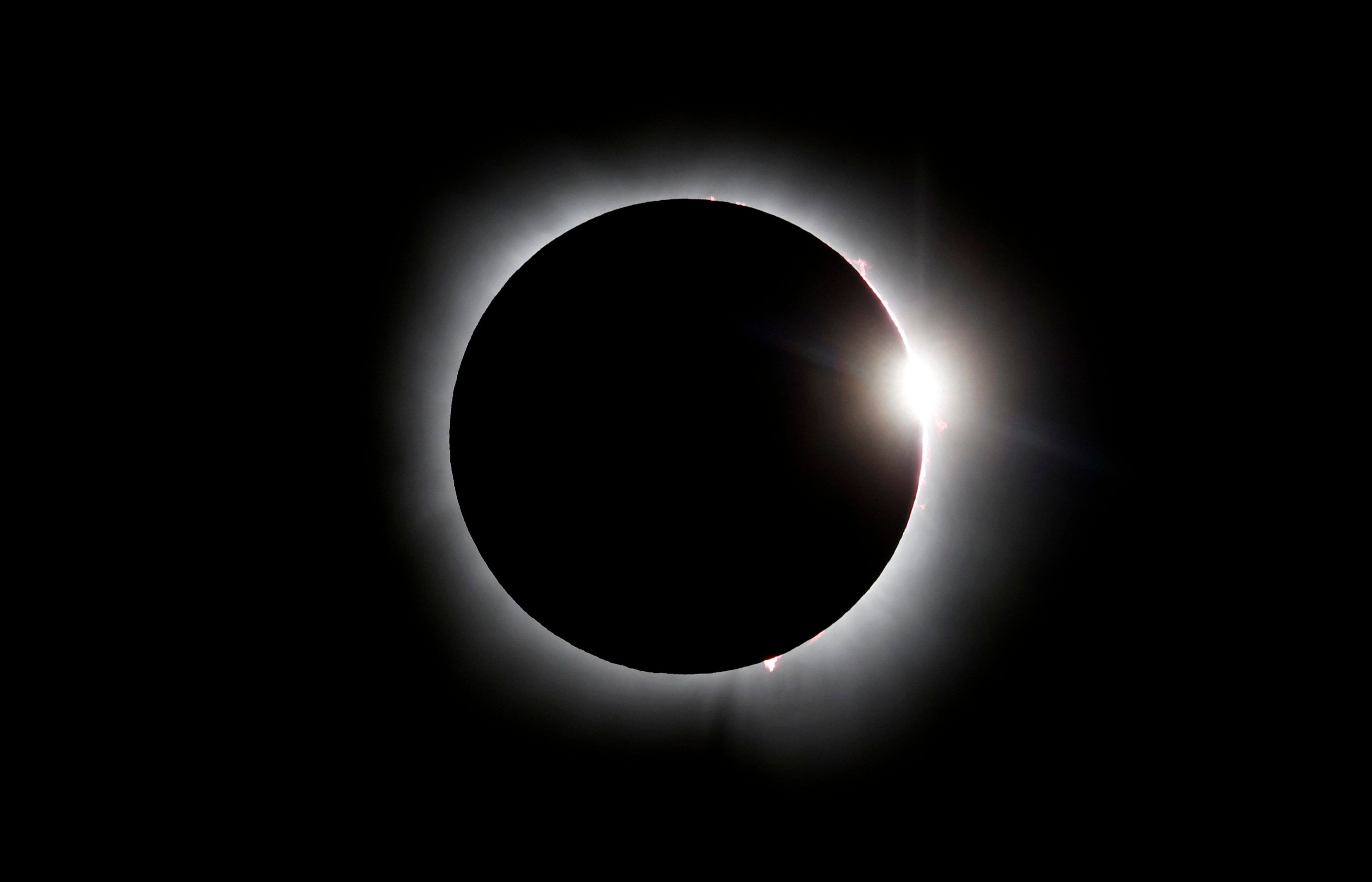 Sonnenfinsternis am 8. April 2024.