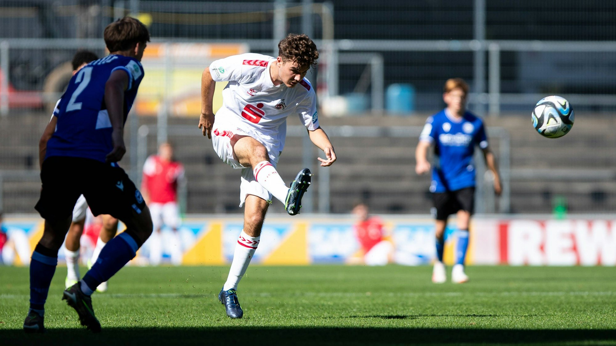 A-Junioren-Bundesliga West: 1.FC Koeln U19 - Arminia Bielefeld U19, 24.09.2023 Etienne Borie 1.FC Koeln U19, 8 A-Junioren-Bundesliga West: 1.FC Koeln U19 - Arminia Bielefeld U19, Koeln, Franz-Kremer-Stadion, 24.09.2023 *** A Junior Bundesliga West 1 FC Koeln U19 Arminia Bielefeld U19 , 24 09 2023 Etienne Borie 1 FC Koeln U19, 8 A Junior Bundesliga West 1 FC Koeln U19 Arminia Bielefeld U19 , Koeln, Franz Kremer Stadion, 24 09 2023 Copyright: xBEAUTIFULxSPORTS/Buriakovx