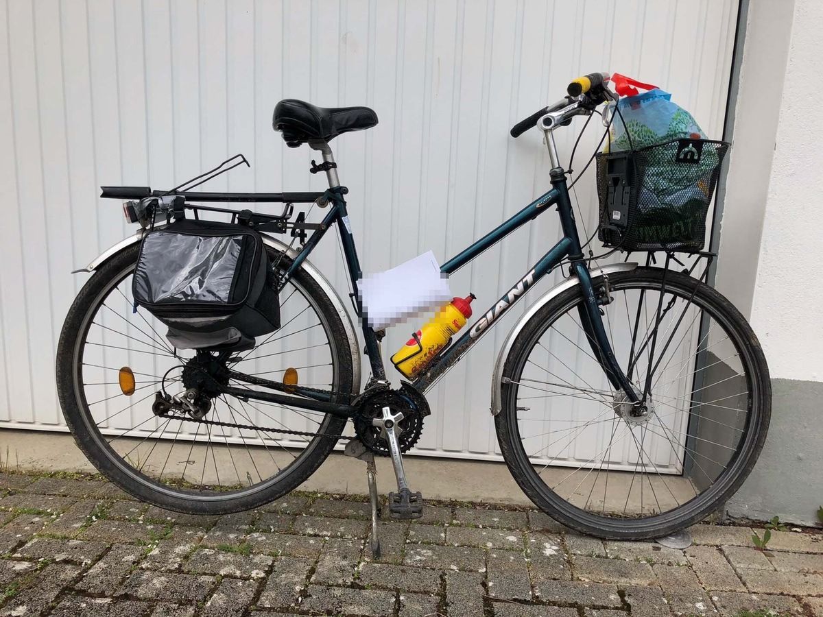 Das Foto zeigt das Rad des Verletzten.