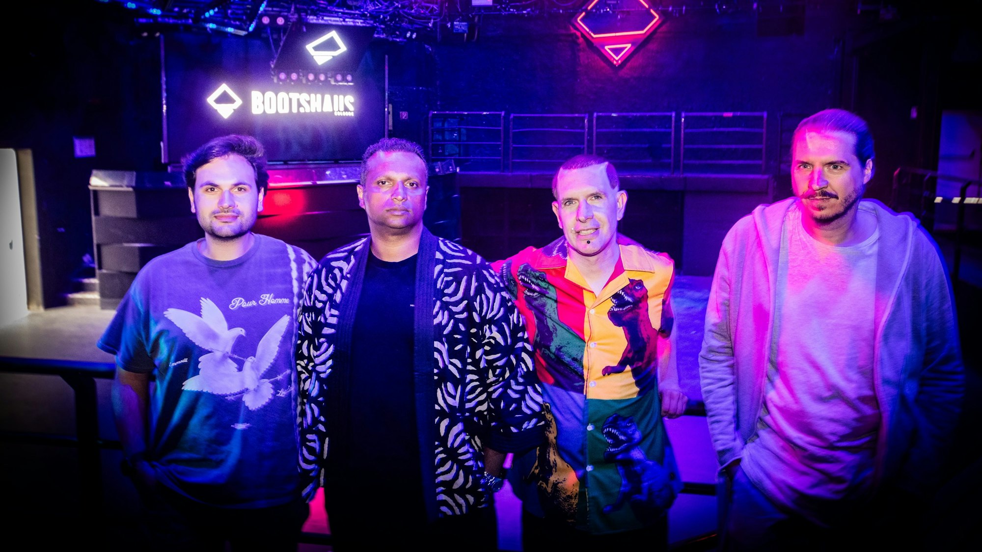 Die Bootshaus-Leitung: Niclas Aigner (v.l.), Tom Thomas, Ulrich Rauschenberger und Sascha Weber.