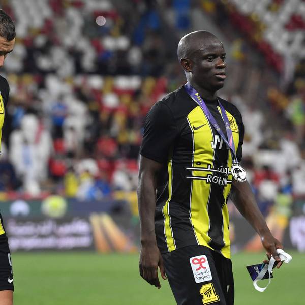 Karim Benzema und N'Golo Kante vom FC Ittihad