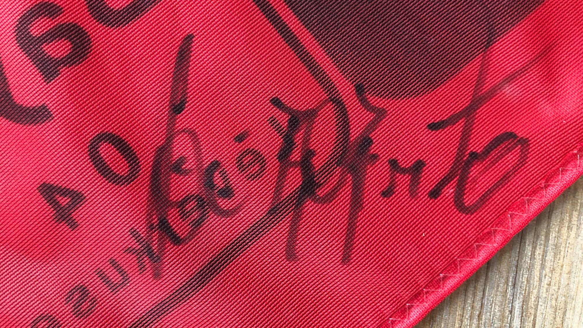 Die Unterschrift von Zé Roberto: ein wertvoller Schatz.