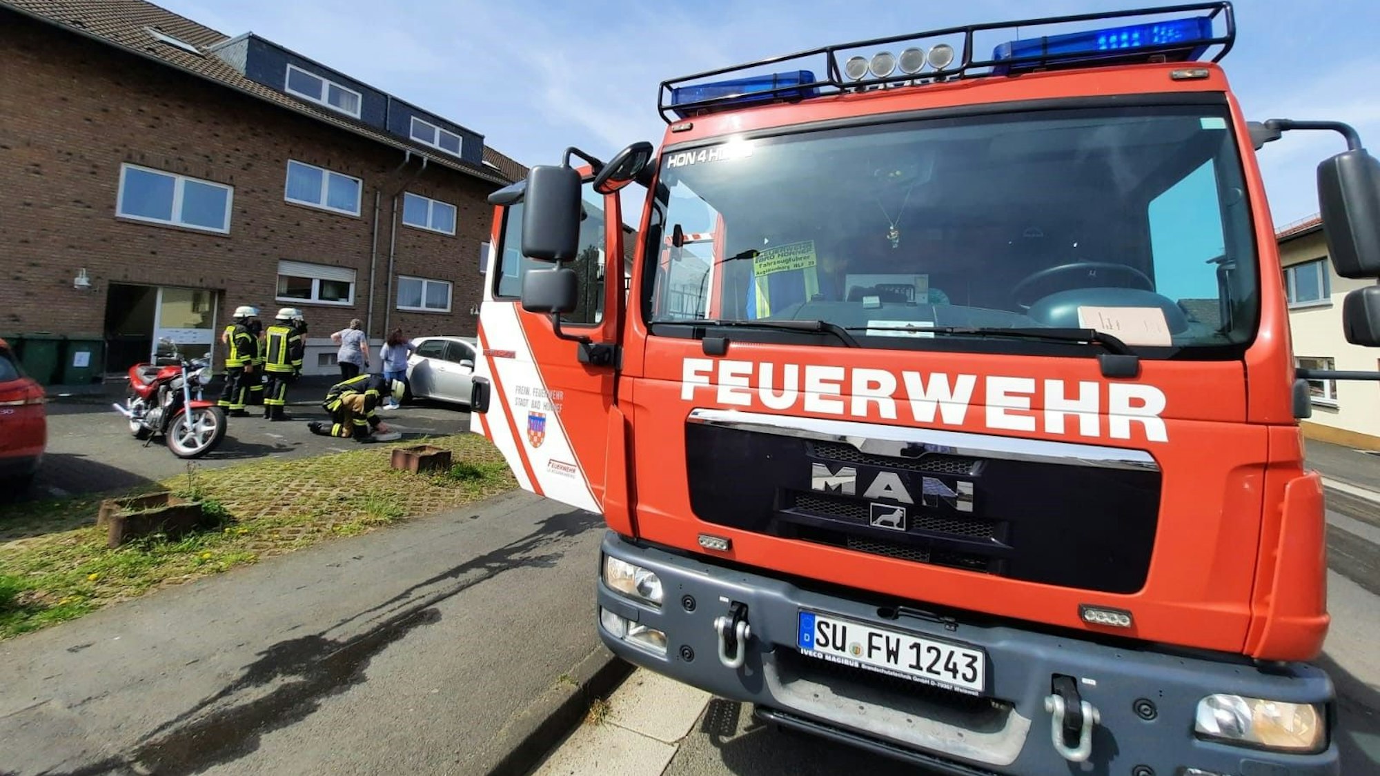 Einen Feuerwehreinsatz gab es in Bad Honnef-Rottbitze in einem Sieben-Parteien-Haus.