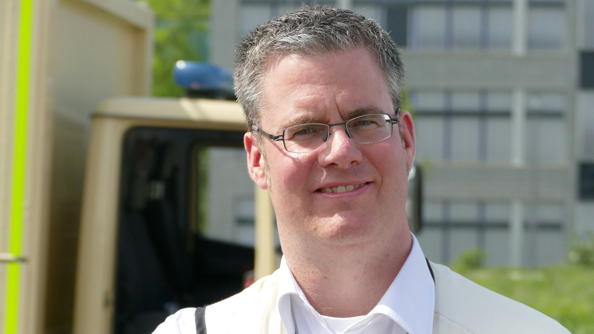 Christian Diepenseifen ist Ärztlicher Leiter des Rettungsdienstes im Rhein-Sieg-Kreis und mitverantwortlich für die Umsetzung der Übung.