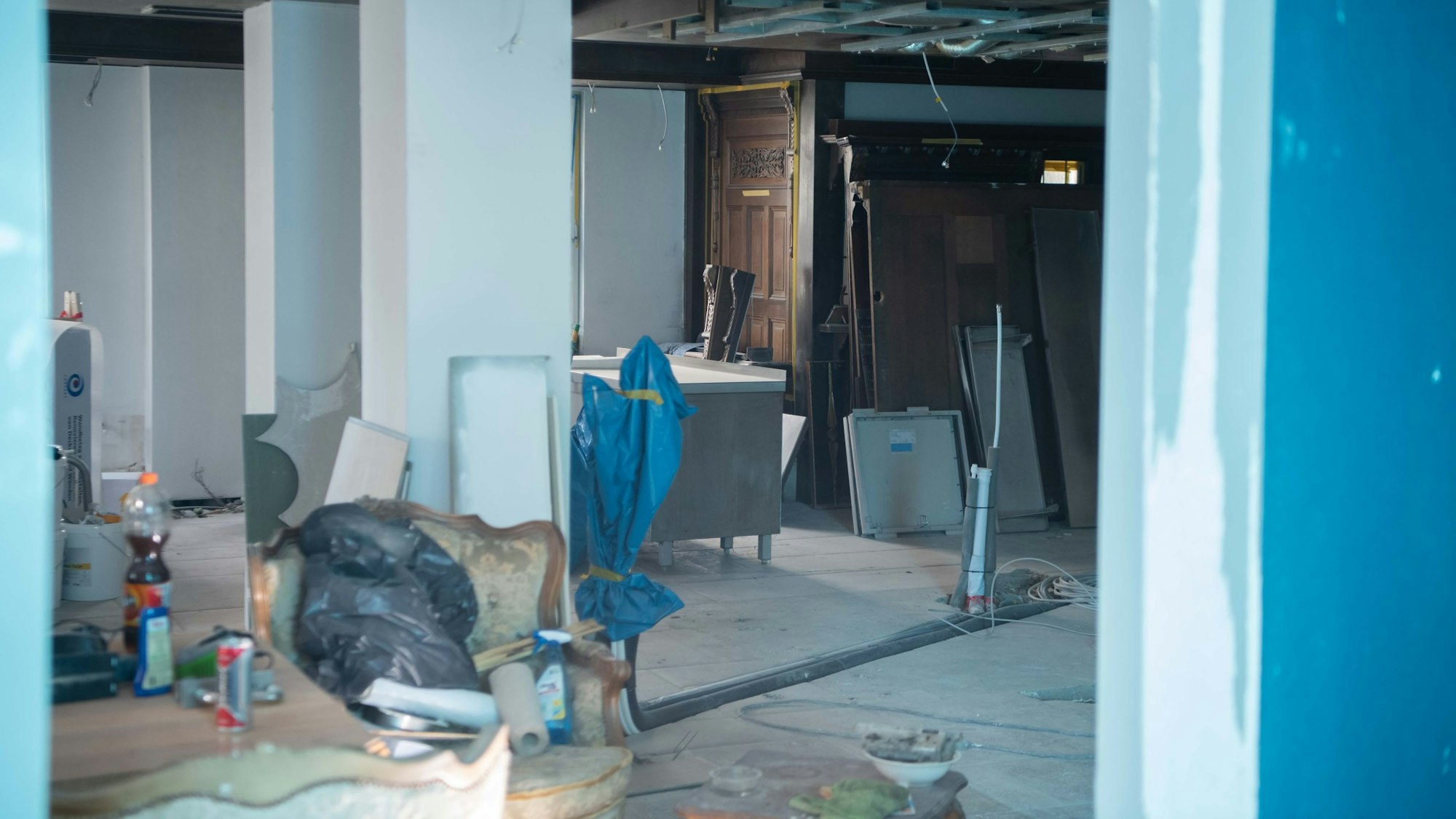 Das Bild zeigt die Baustelle der Posthalterei.