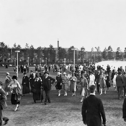 Der 1928 errichtete Messeturm von Adolf Abel.