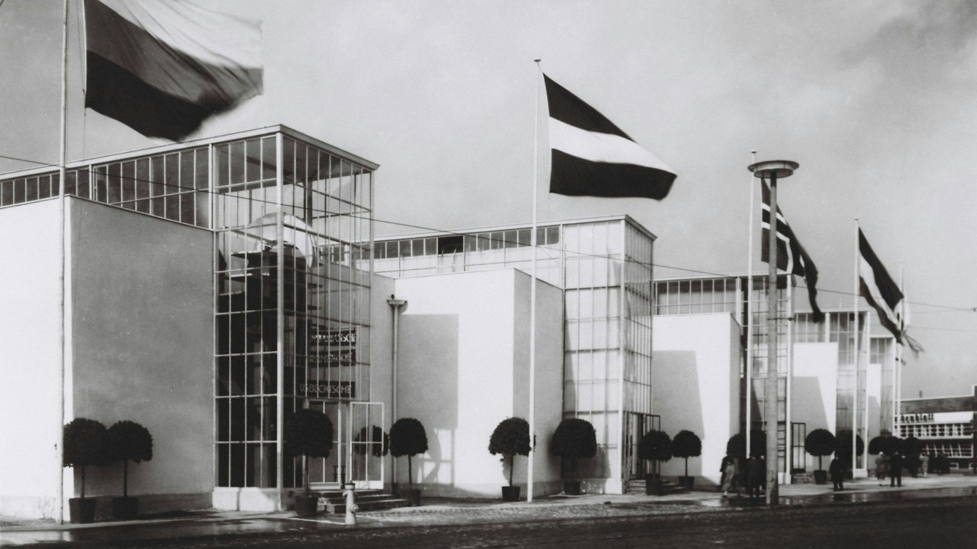 Die Messe nach der Erweiterung 1928.