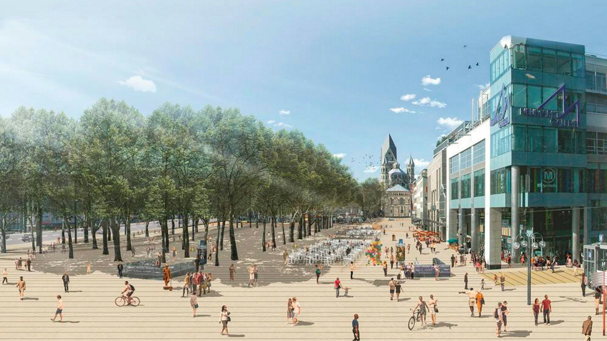 Tunnelbefürworter sehen vor allem in der Gewinnung der oberirdischen Freiflächen wie am Neumarkt einen Vorteil.