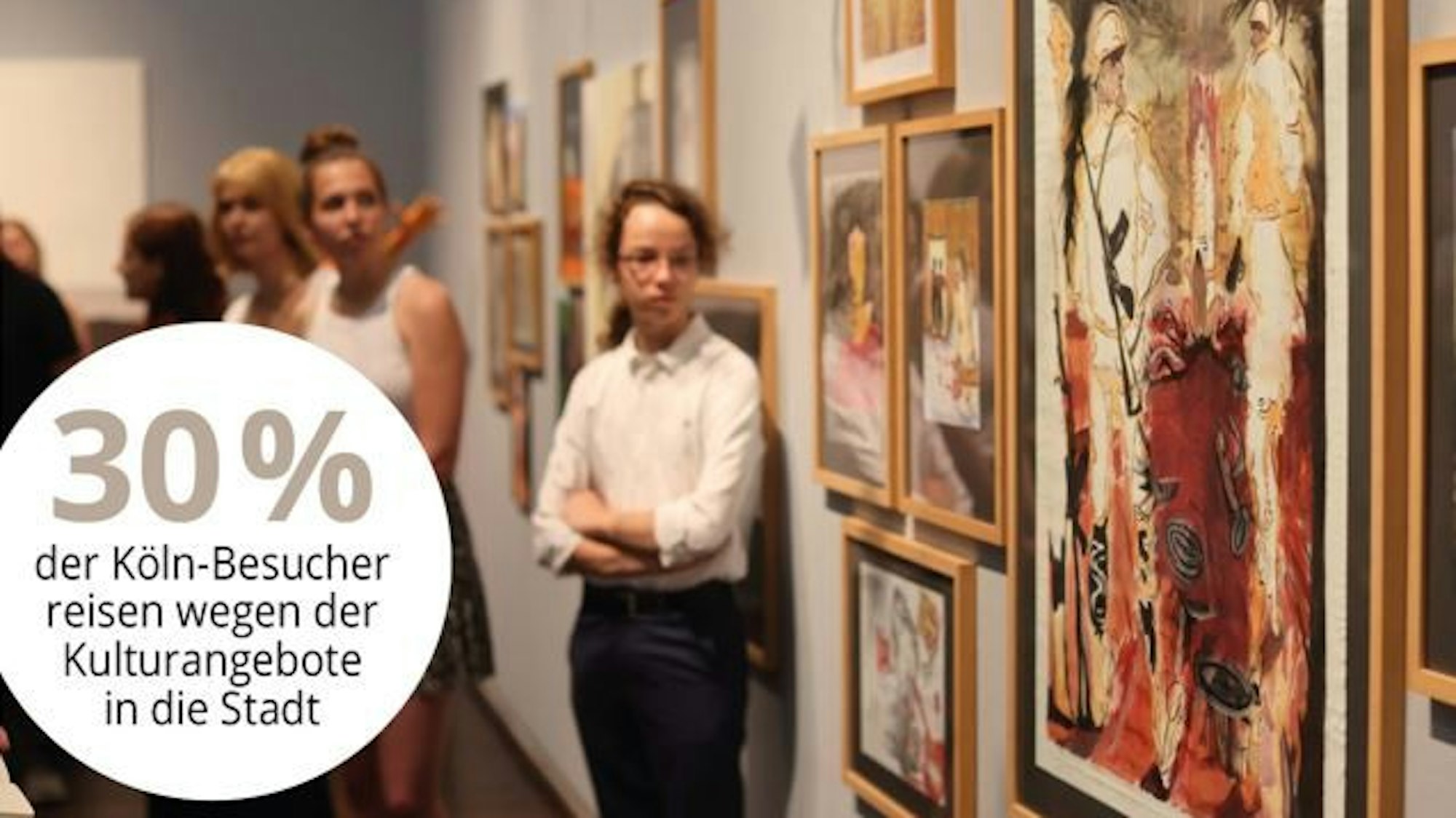 Kölns Kulturangebote ziehen viele Touristen an.