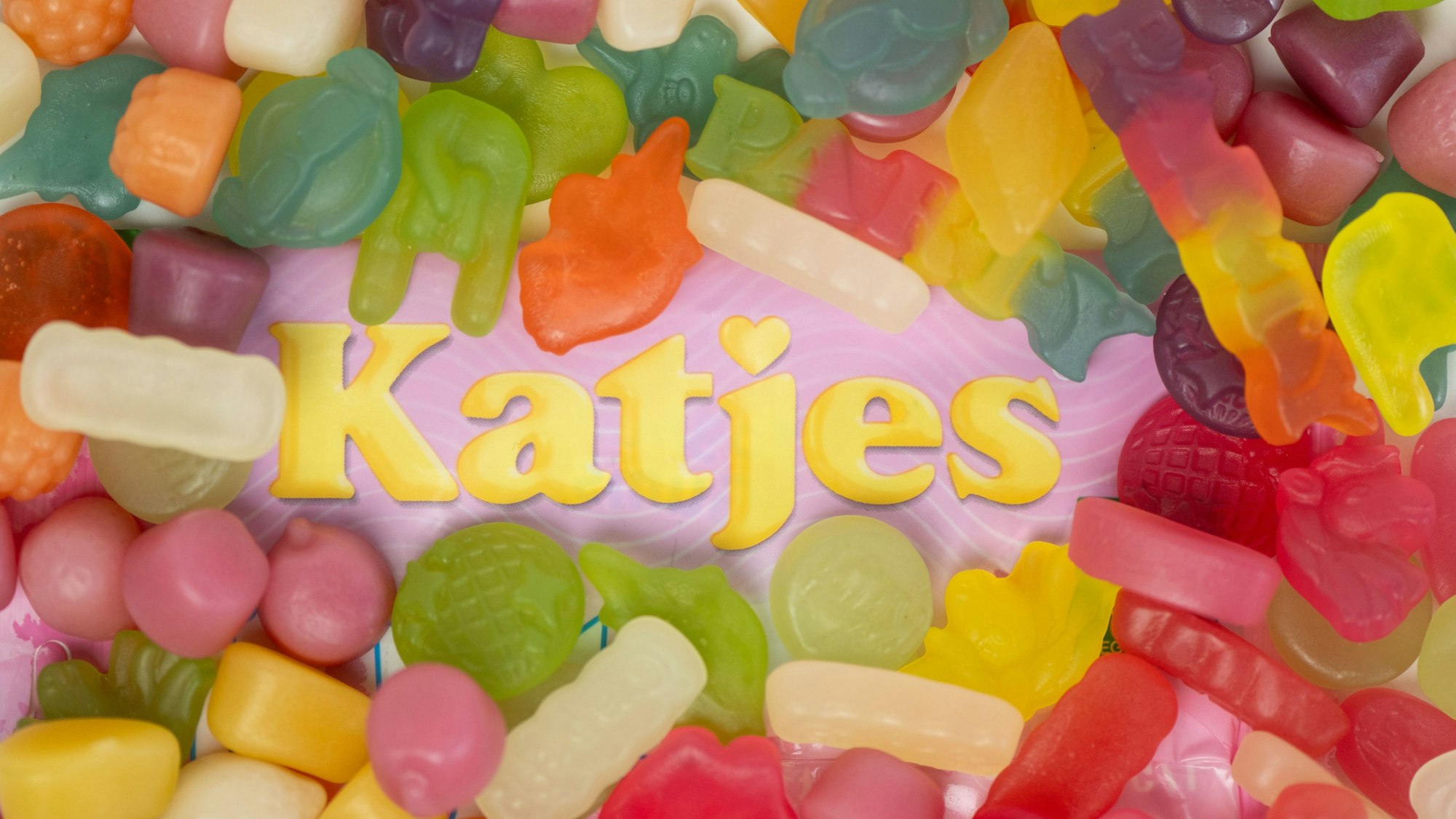 Verschiedene Fruchtgummis der Marke Katjes