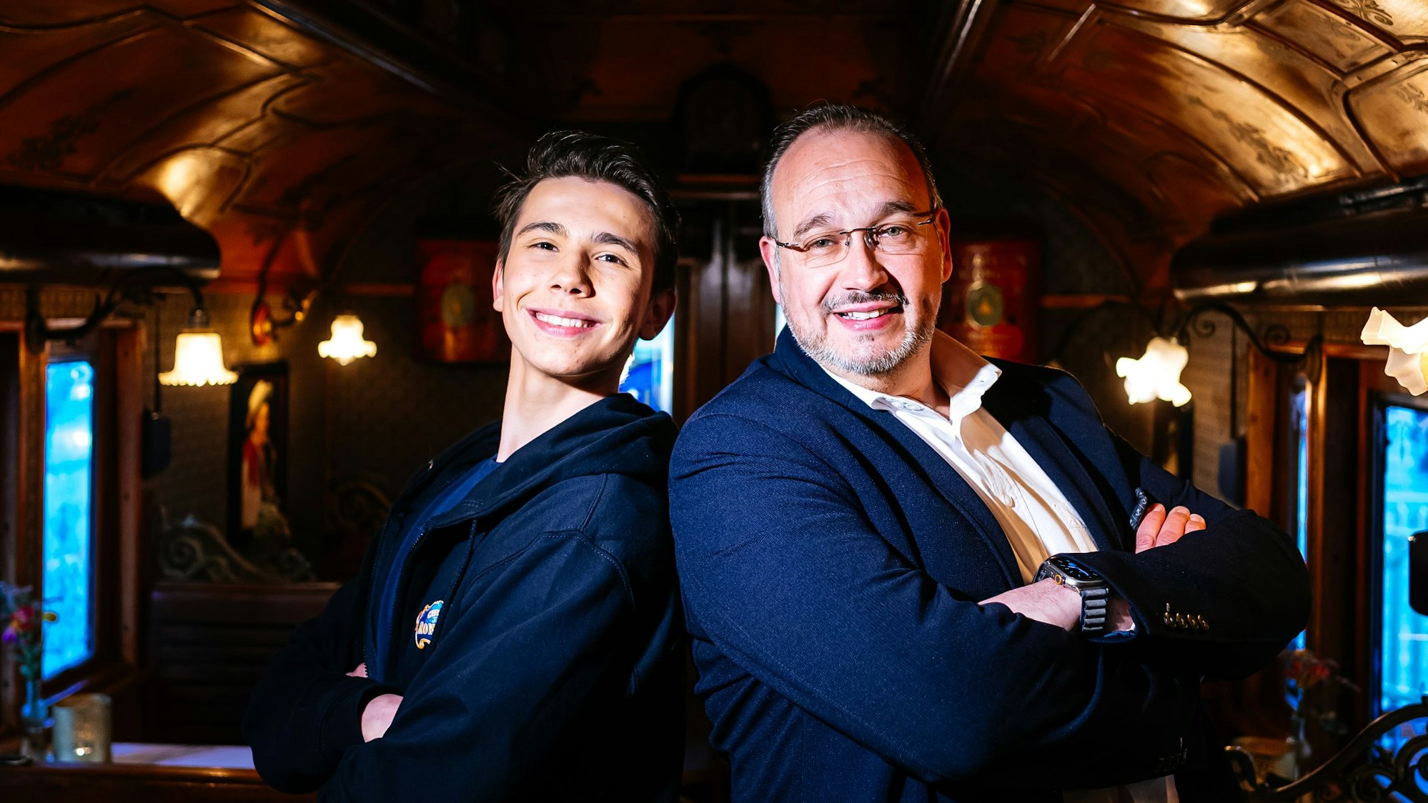 Zirkusfamilie: Justin und Patrick Philadelphia im Circus Roncalli.