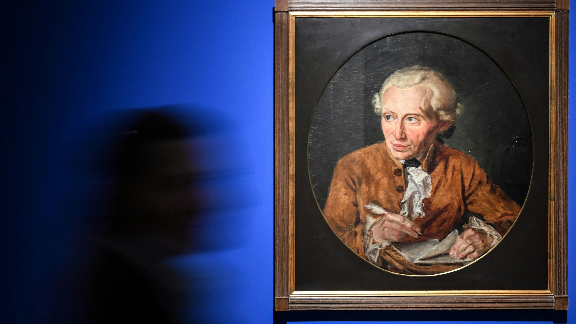 „Immanuel Kant am Schreibtisch“ aus dem Jahr 1872 von Johannes Haydeck.