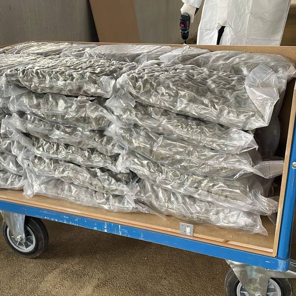 Das von der Bonner Polizei sichergestellte Marihuana.