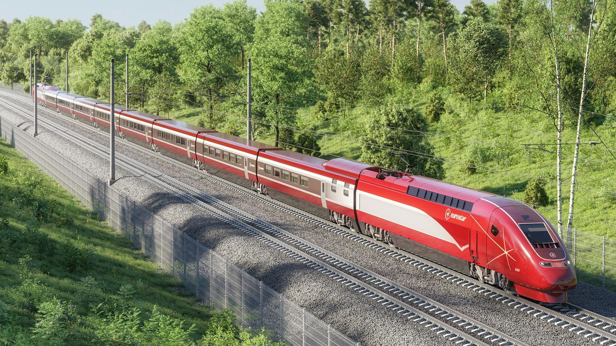 Eurostar auf freier Strecke