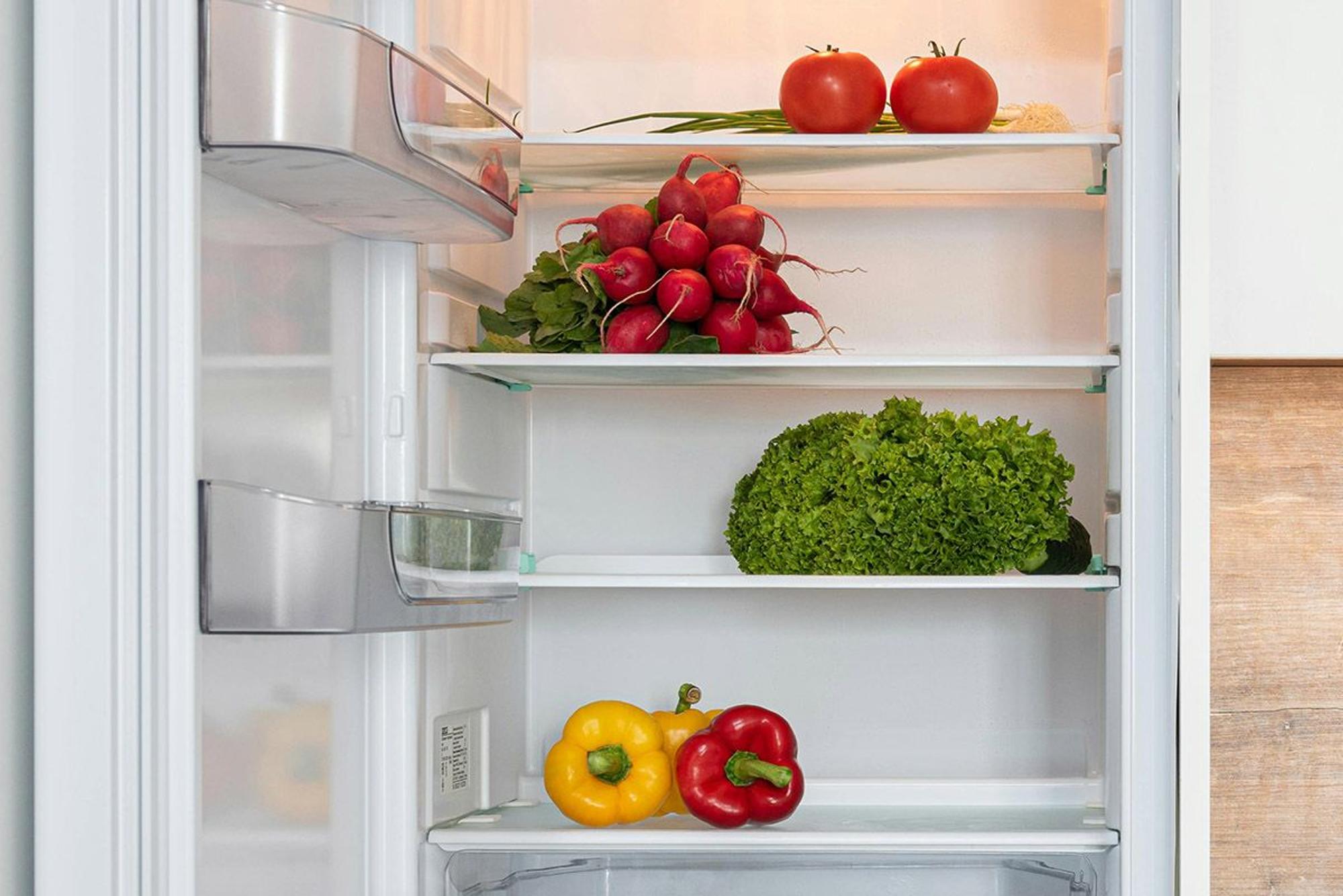 Gemüse im Kühlschrank.