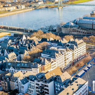 Die geplante Fan-Zone zur Fußball-Europameisterschaft auf dem Kölner Heumarkt.