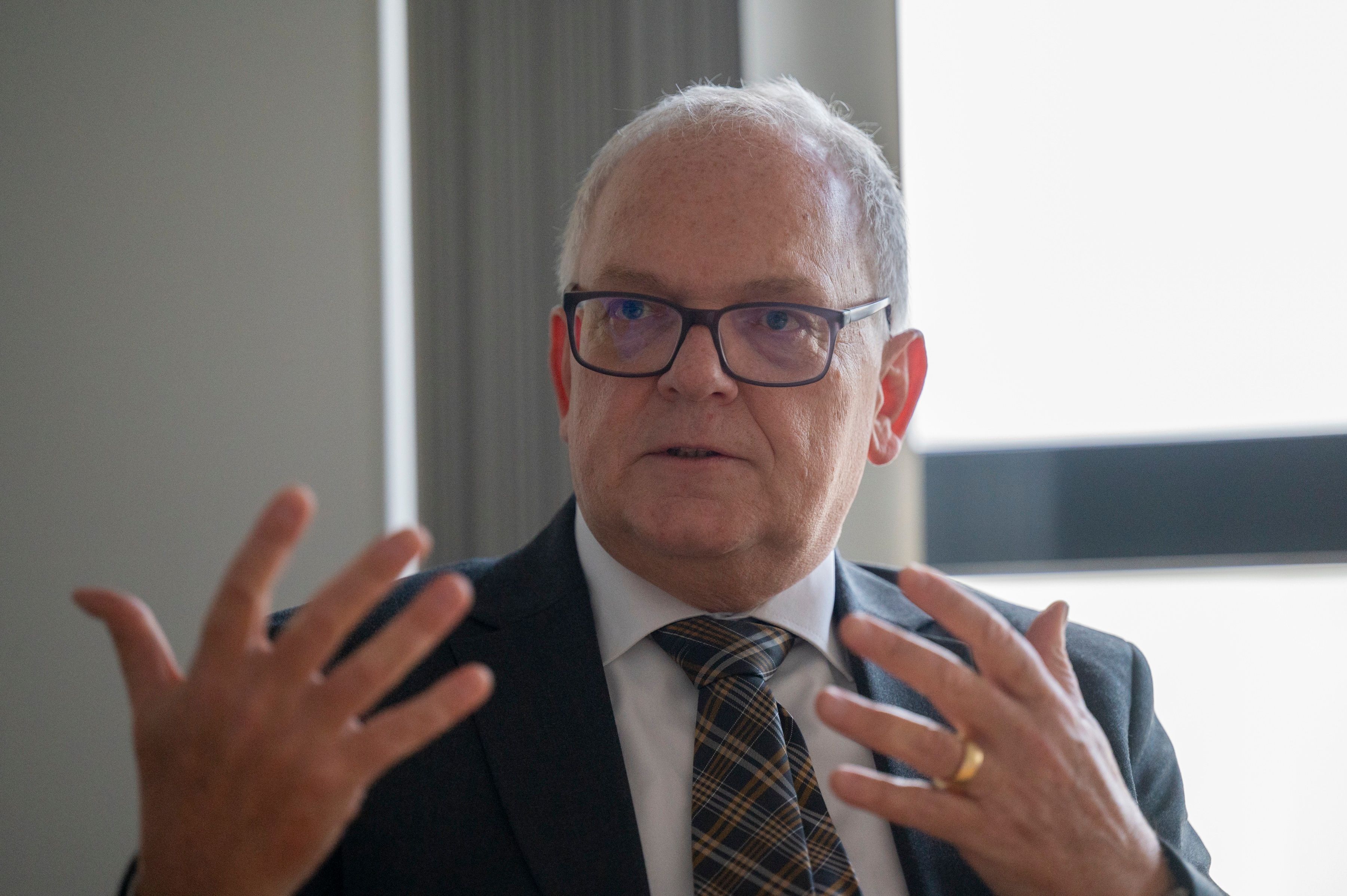 Polizeipräsident Johannes Hermanns plant, gegenüber möglichen Randalierern durchzugreifen.