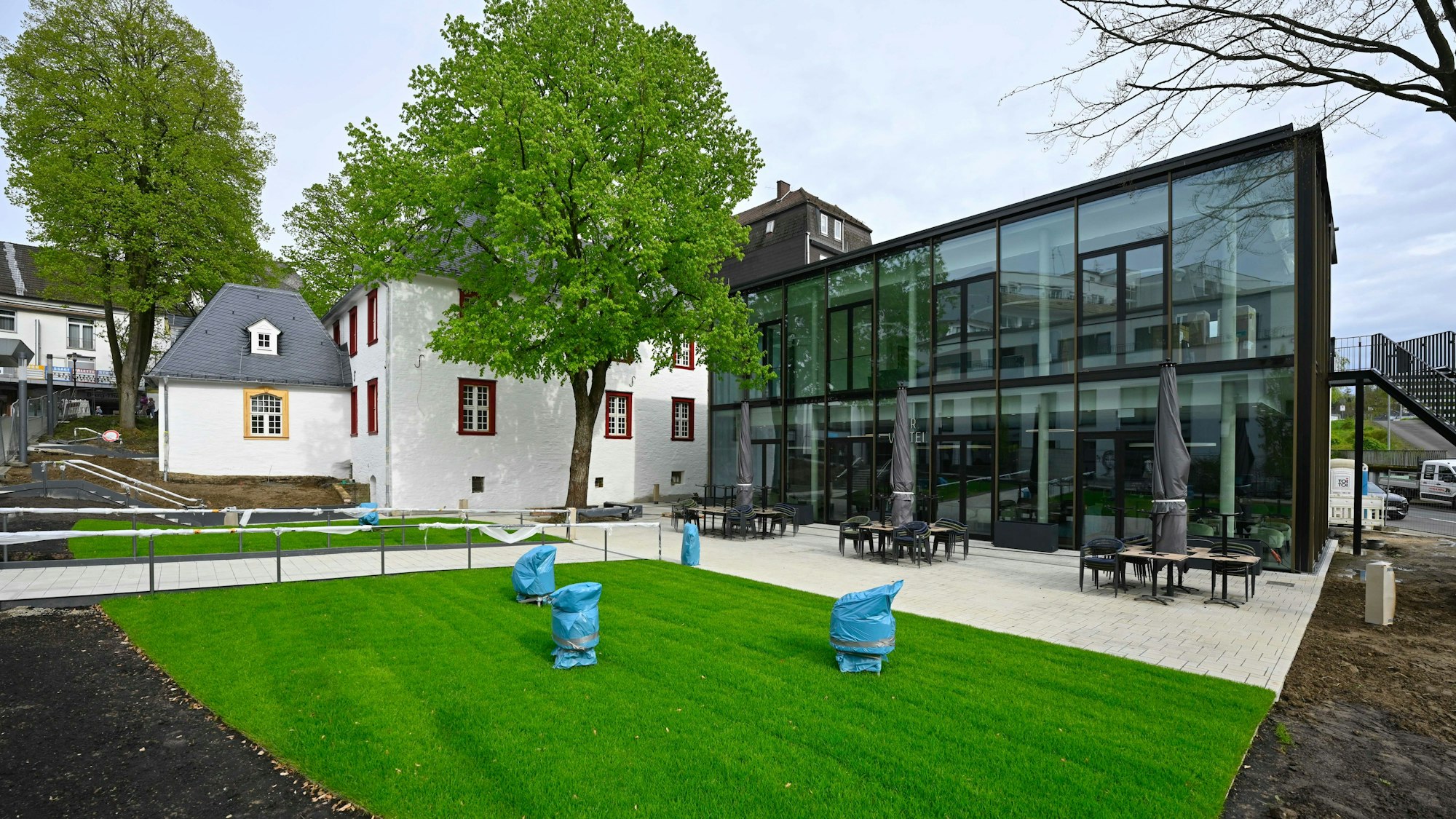 Das neue Gelände am neuen Restaurant „Zur Vogtei“ in der Gummersbacher Innenstadt.