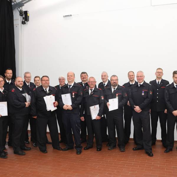 Jahresdienstbesprechung der Freiwilligen Feuerwehr Wiehl.