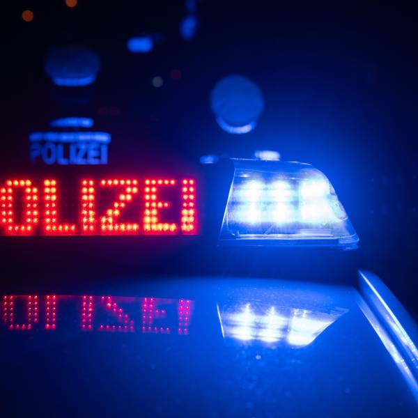 Das Blaulicht an einem Polizeifahrzeug (Symbolfoto).