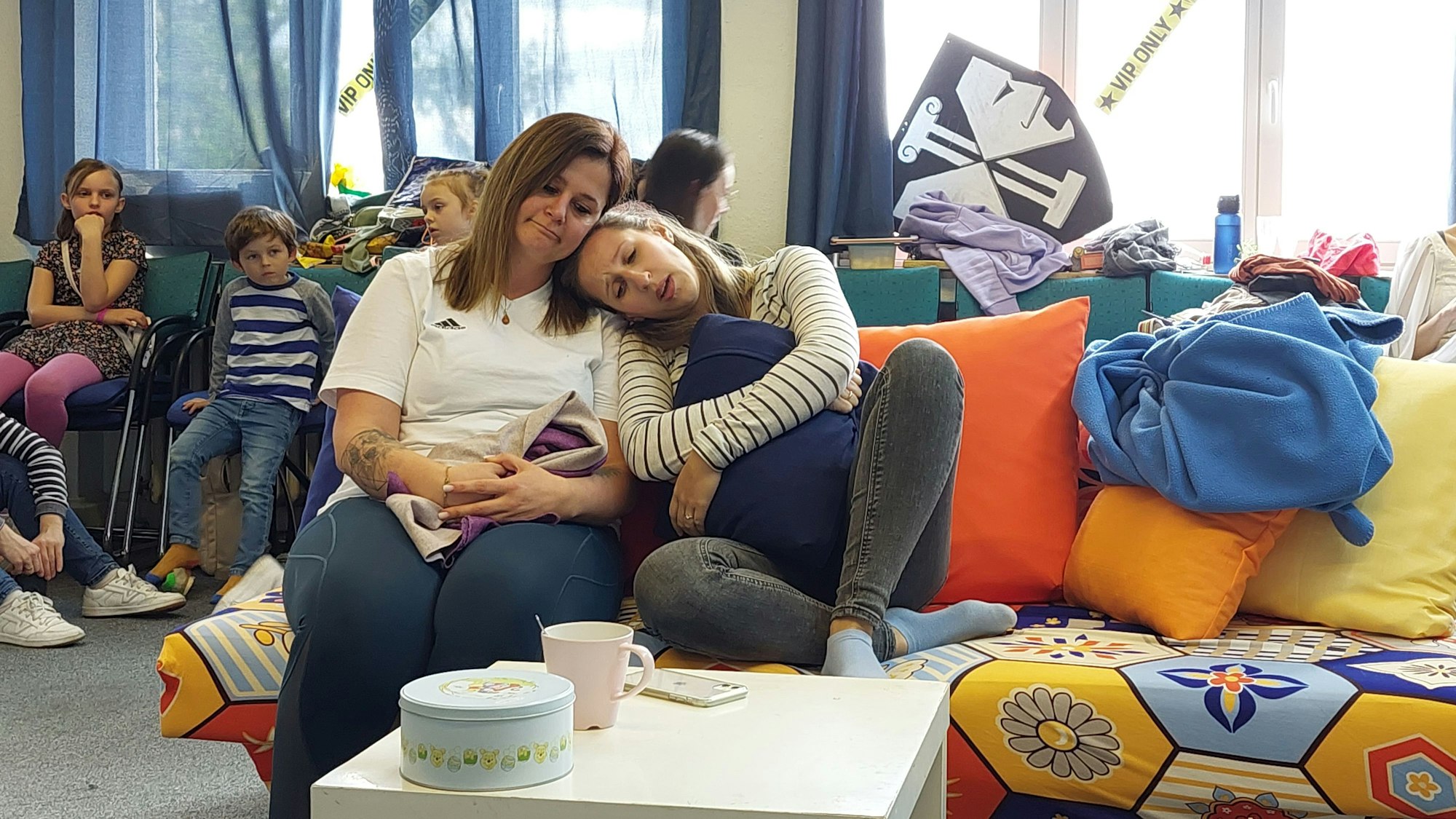 Schauspielerinnen bei der Probe