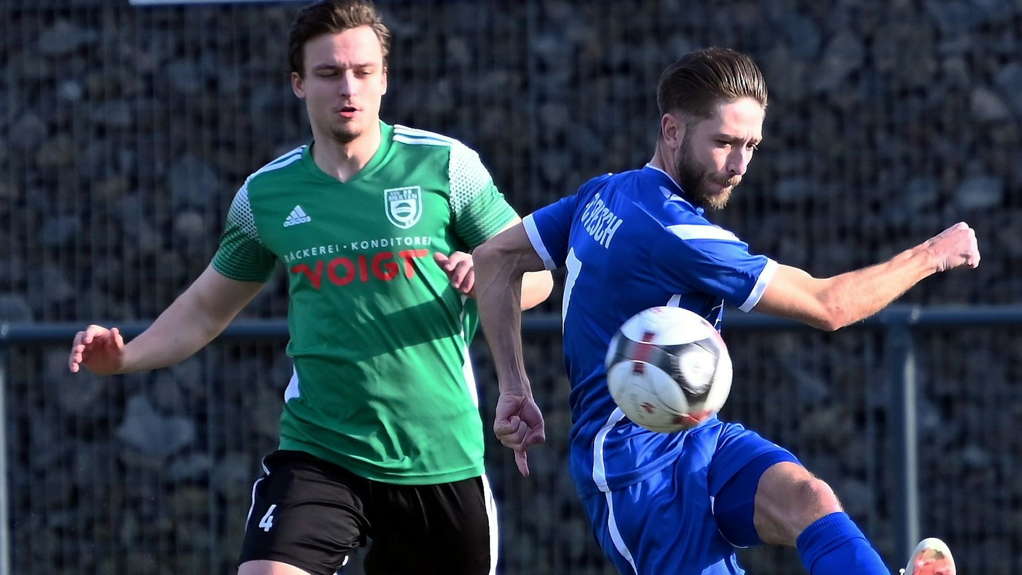 03.03.2024, Fussball-FC Pesch-Merten
rechts: Marcel Dawidowski (Pesch)
Foto: Uli Herhaus