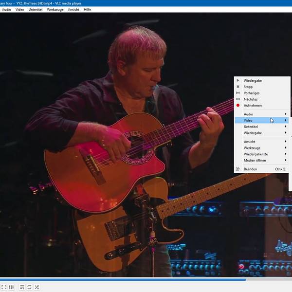 Screenshot des VLC Media Player