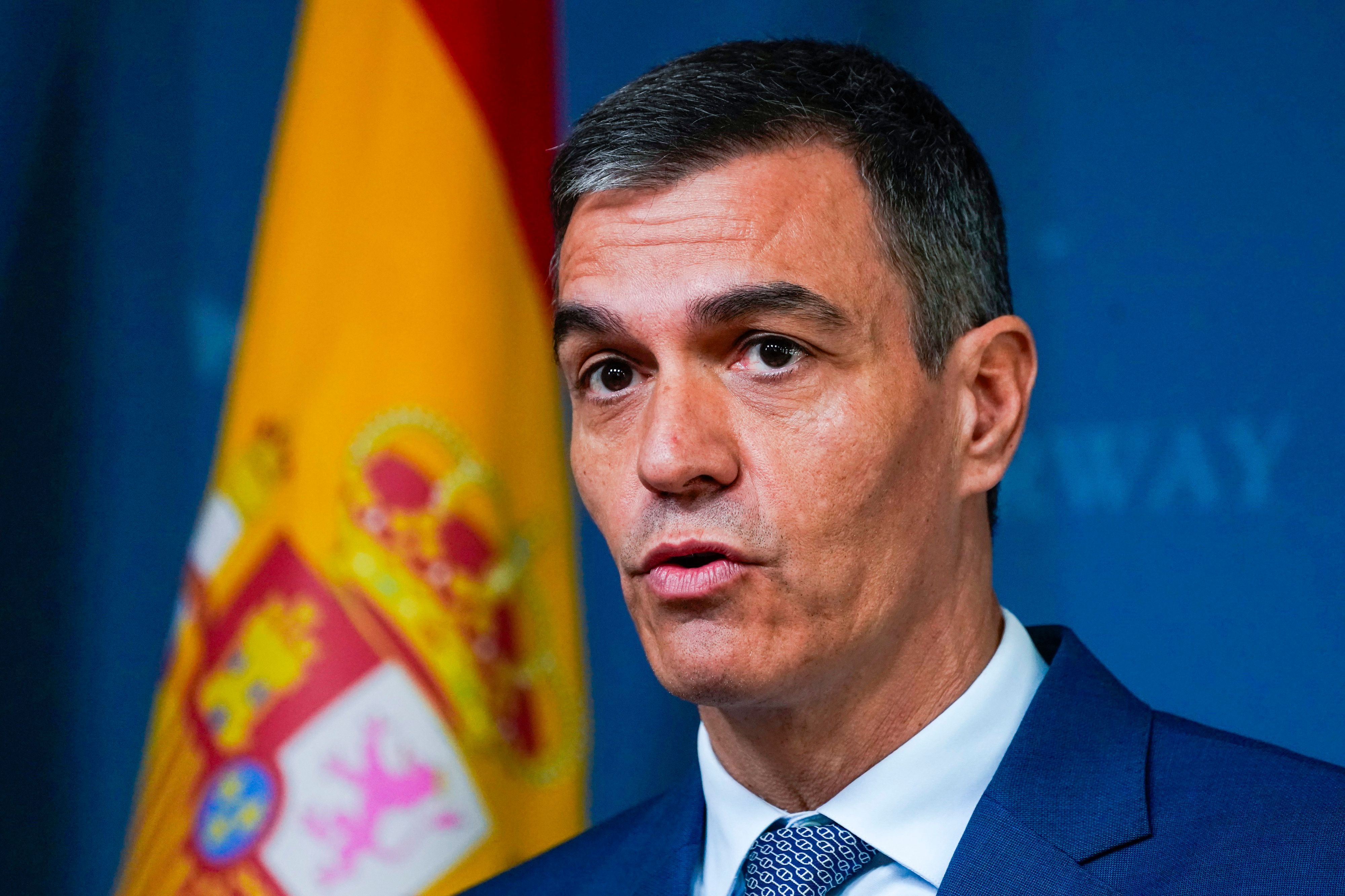 Zu sehen ist Pedro Sánchez, Ministerpräsident von Spanien.