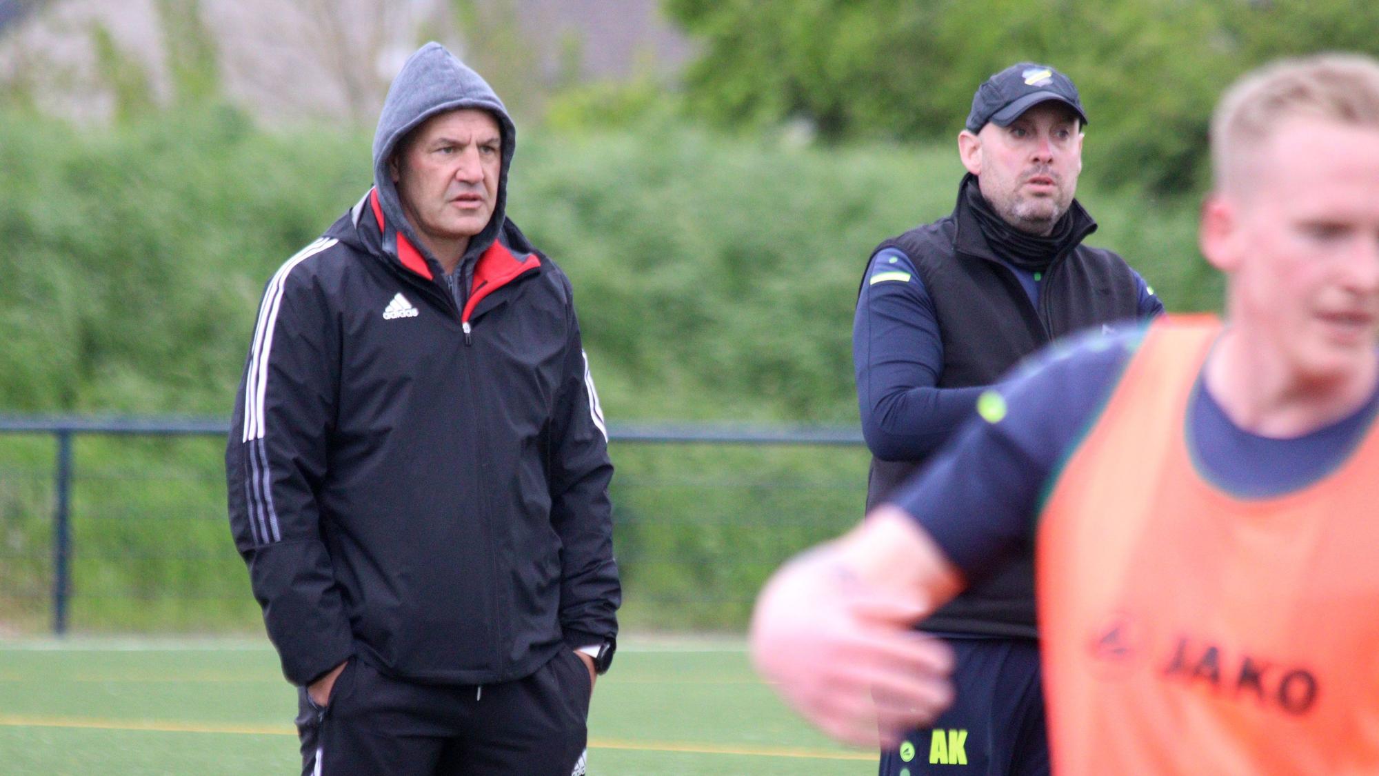 Das Interims-Trainerduo der SpVg Ländchen-Sieberath.
