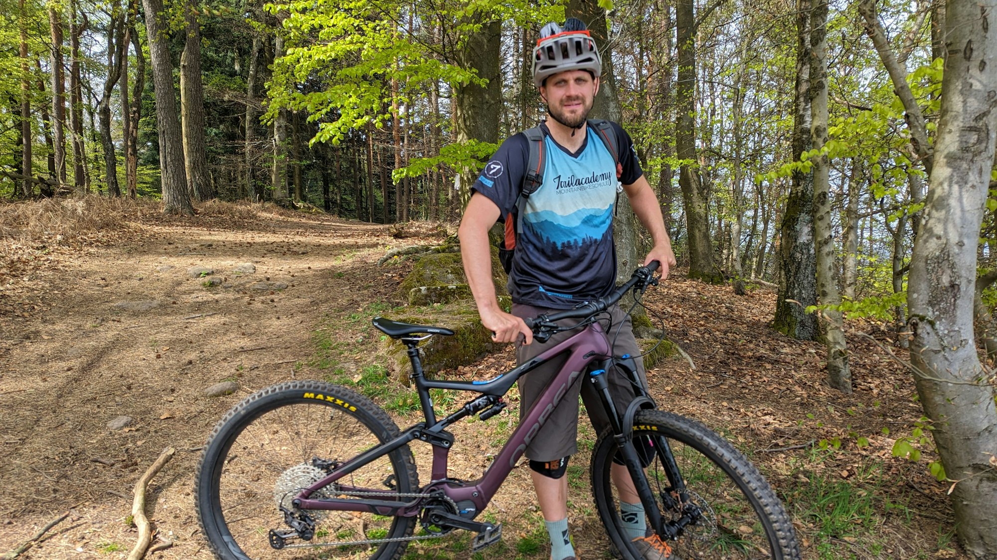 Max Schmidt ist Gründer der Trailacademy, einer Mountainbike-Schule aus Windeck.