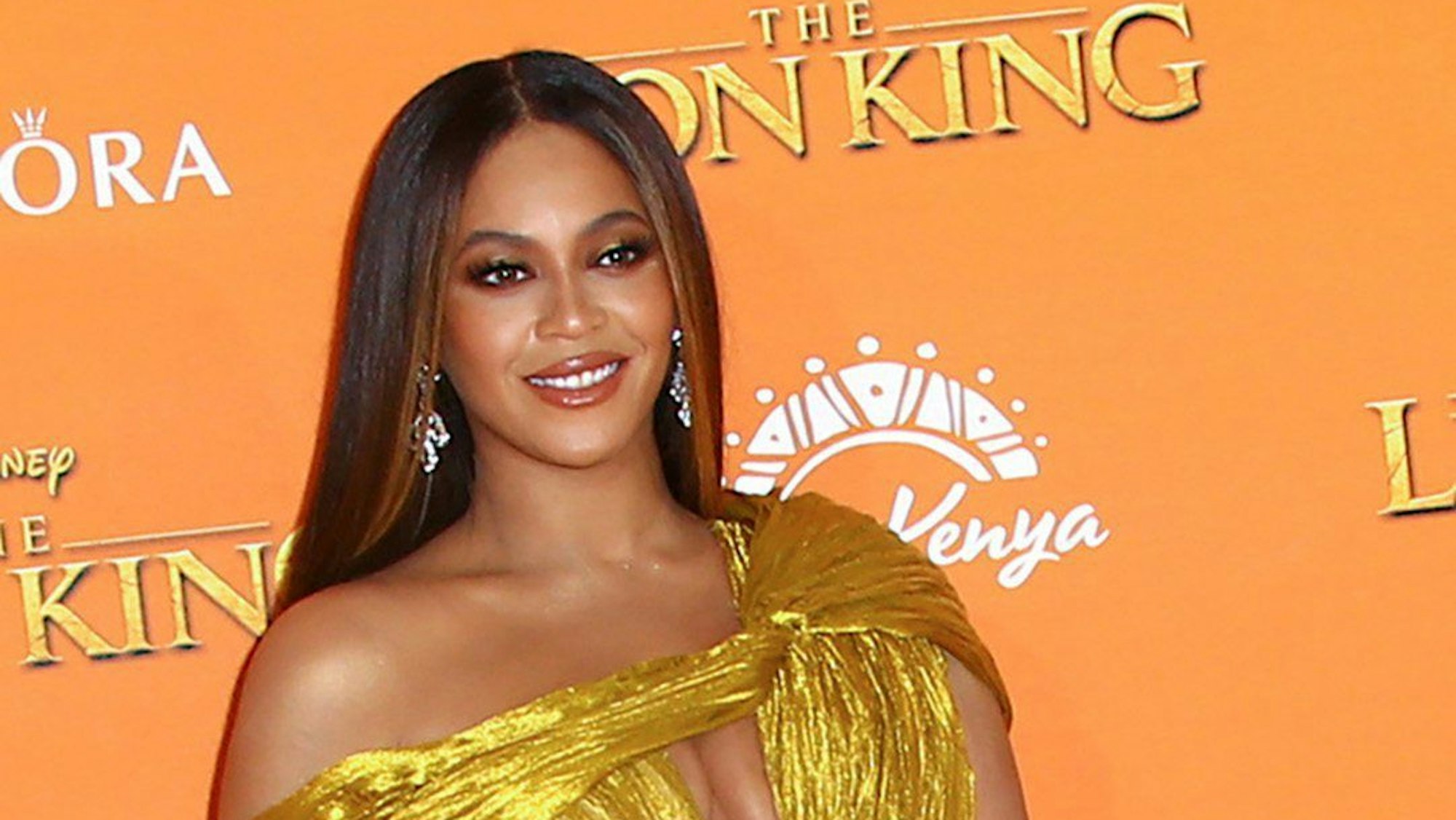 Sängerin Beyoncé bei der Europa-Premiere von „König der Löwen“ im Leicester Sqaure.