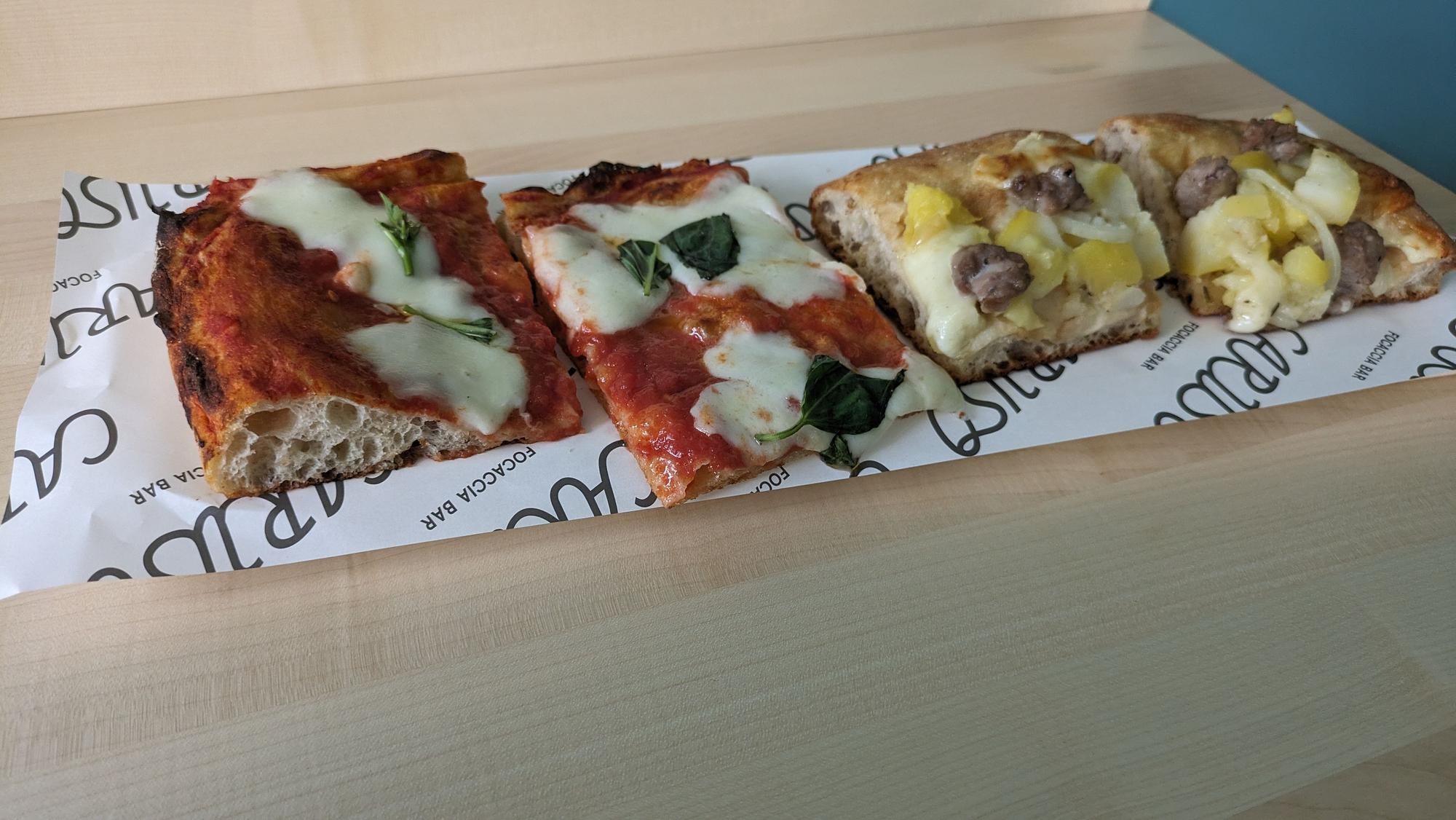 Die „Romana“-Variante in der Caruso Focaccia Bar.