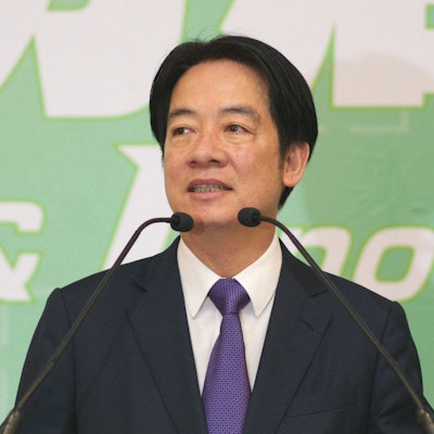 Taiwan's president-elect Lai Ching-te speaks during a press conference in Taipei on April 10, 2024. (Photo by Sam Yeh / AFP)