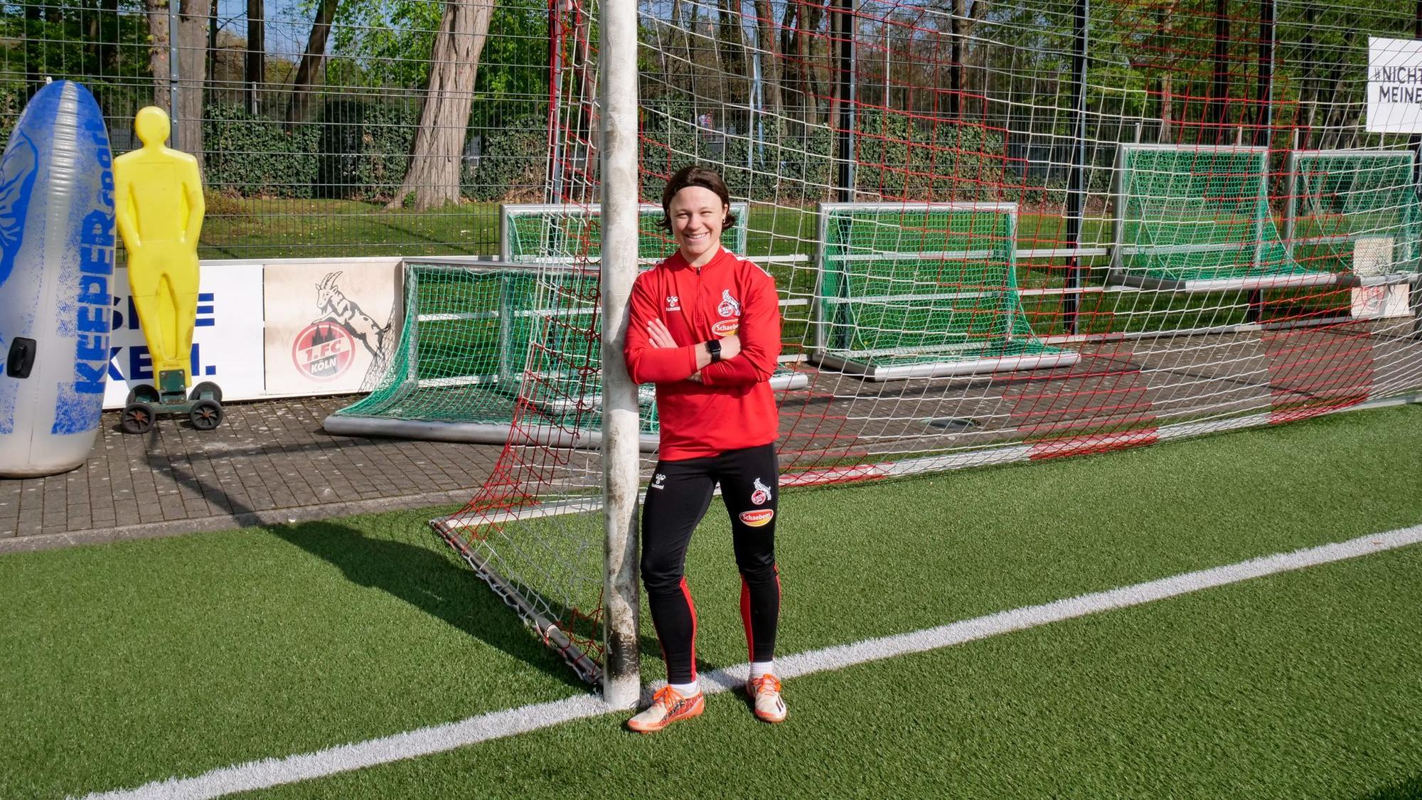 Ally Gudorf in den Farben des 1. FC Köln.