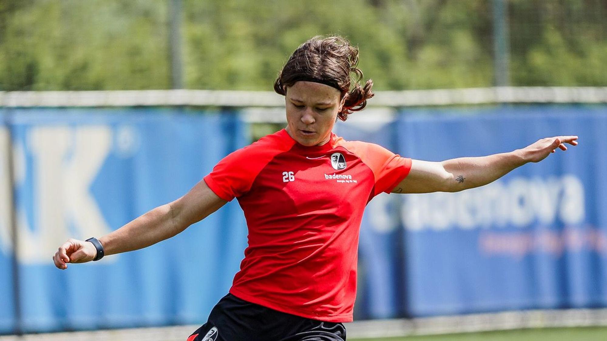 Die Fußballerin Ally Gudorf.