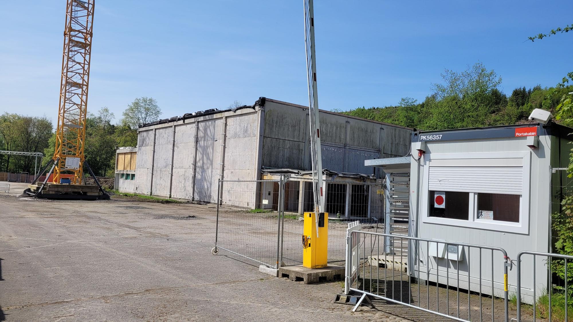 Das Foto zeigt die Baustelle am Schulzentrum Kürten