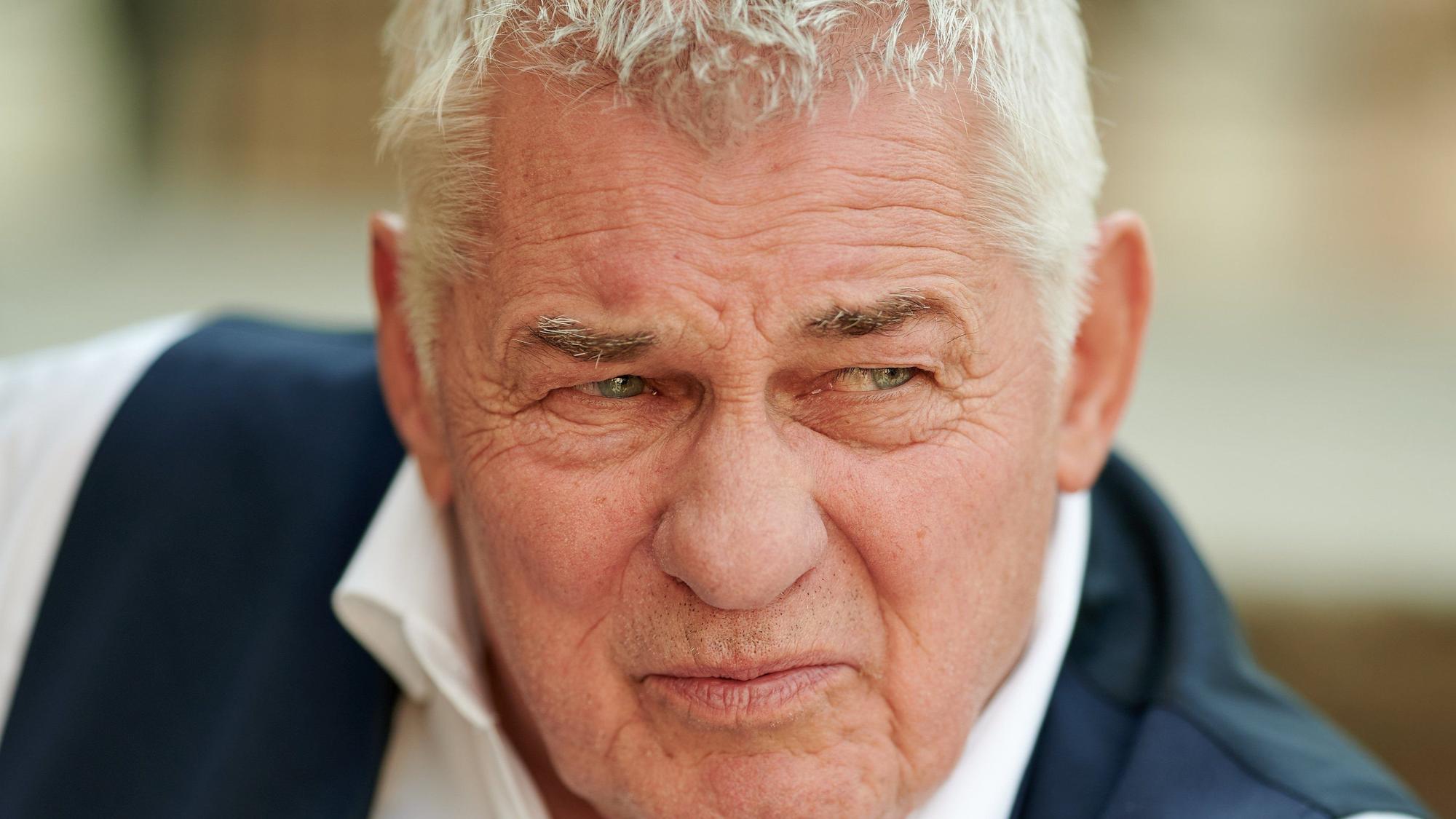 Schauspieler Heinz Hoenig bei einem Fototermin.