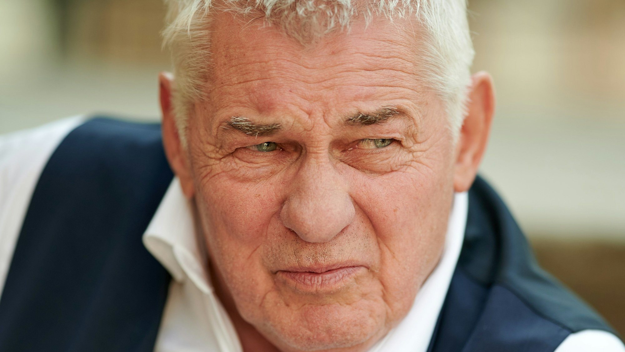 Schauspieler Heinz Hoenig bei einem Fototermin.