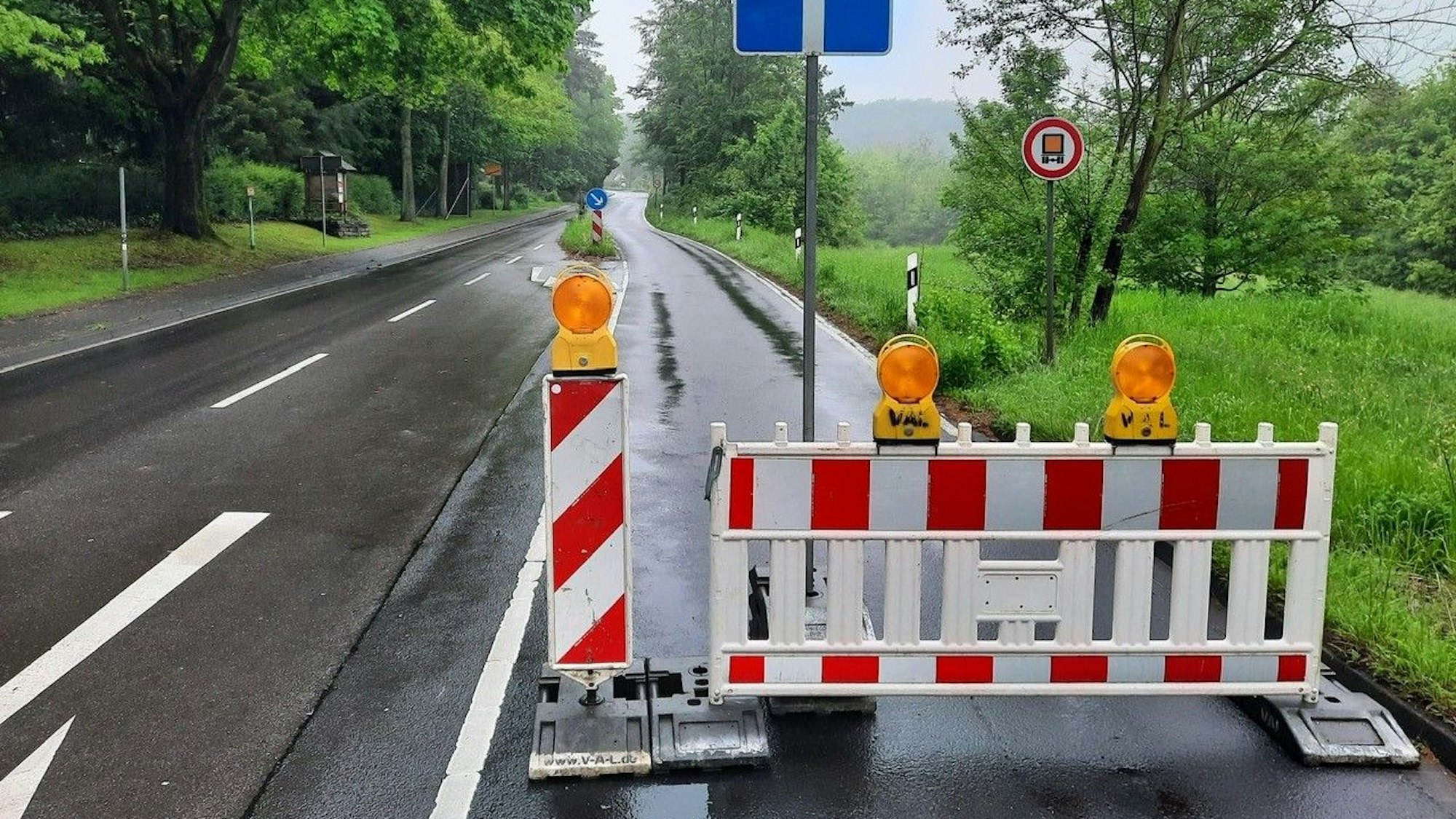 Die L 268 bei Heisterbacherrott war am Dienstagmorgen gesperrt.